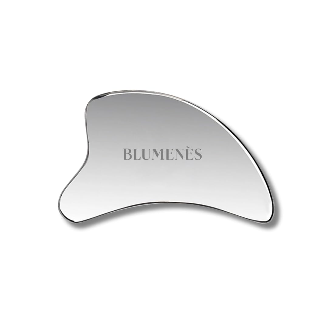 Blumenes - Gua Sha Lymphatic Drainage Massager Gua Sha Tool for Face Neck Back Arms & Legs Stainless Steel