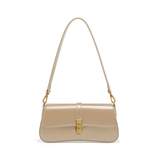 caqilore Genuine Leather Crossbody Bags for Women Shoulder Bag Womens Crossbody Handbags Leather Purses Apricot